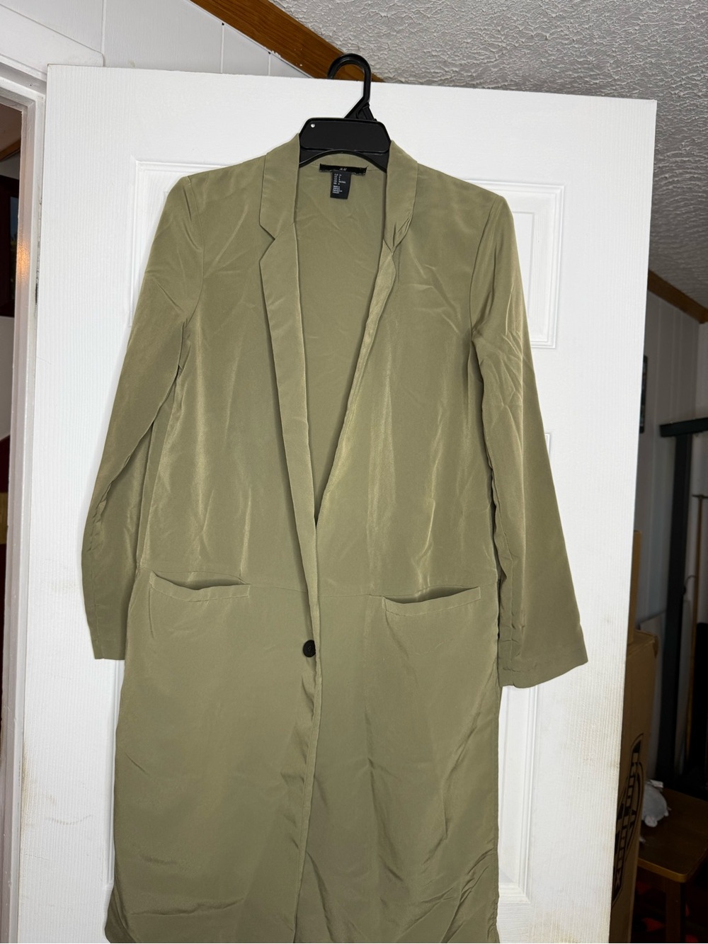 H&M Olive Green Long Blazer
